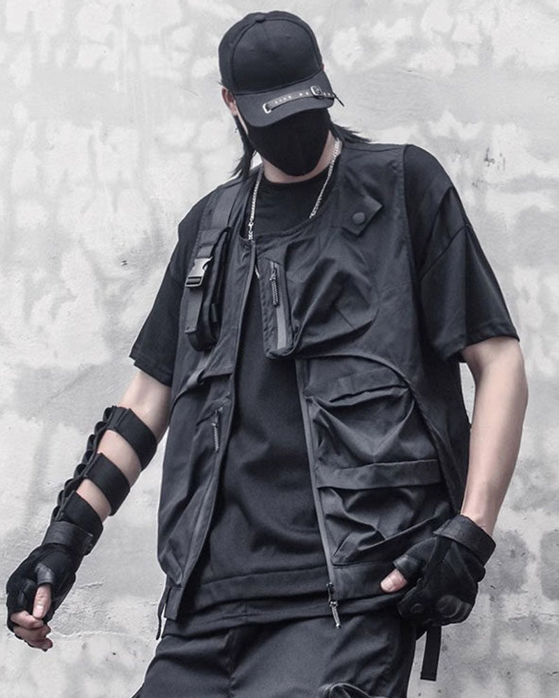 Techwear Utility Pocket Tactical Vest