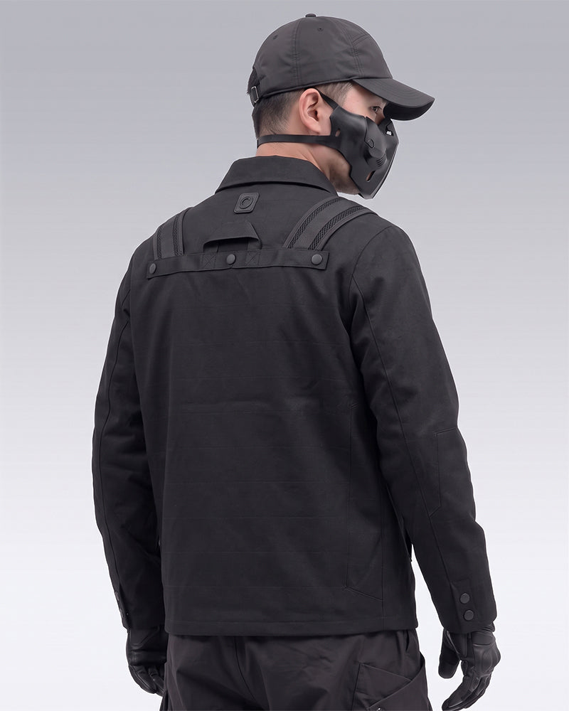 Functional Multi-Pocket Utility Blazer Jacket