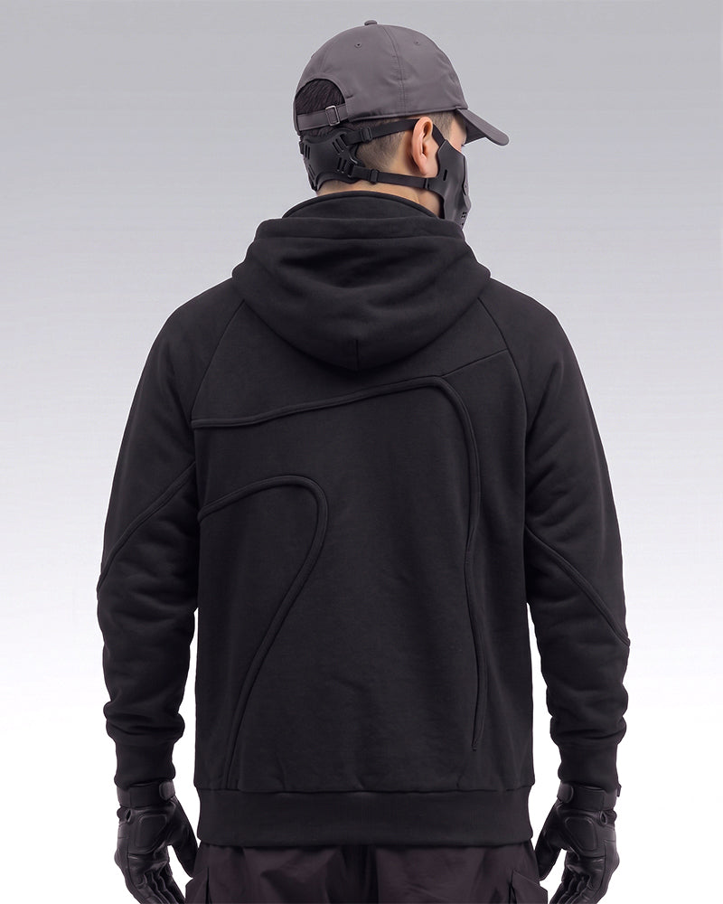 Functional Irregular Pocket Mask Tactical Hoodie