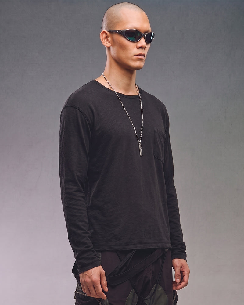 Wasteland Pocket Layering Long Sleeve T-Shirt