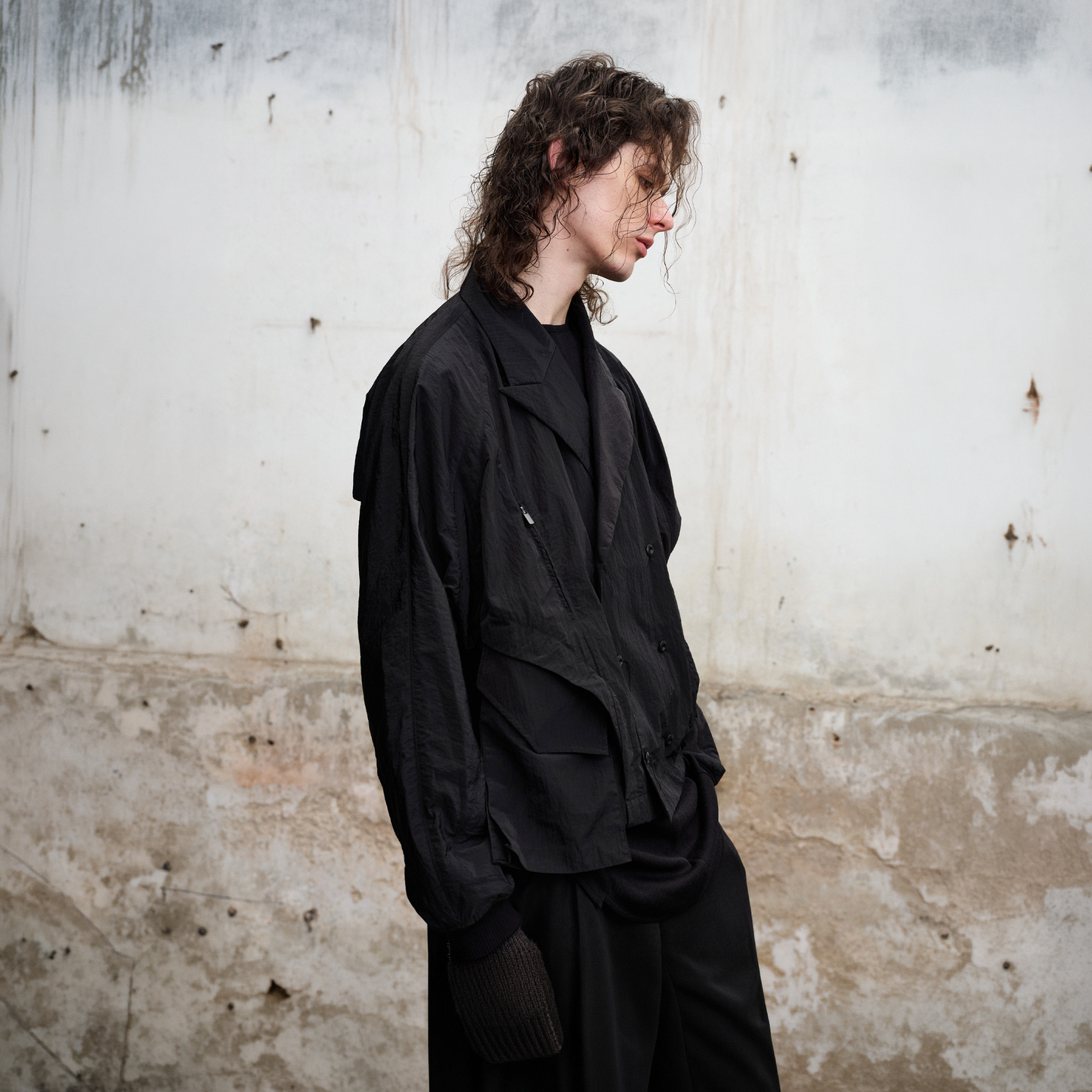 Wingsuit Double-Breasted Blazer Jacket