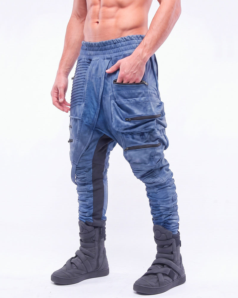 Post‑Apocalyptic Asymmetric Deconstructed Multi-Pocket Pants
