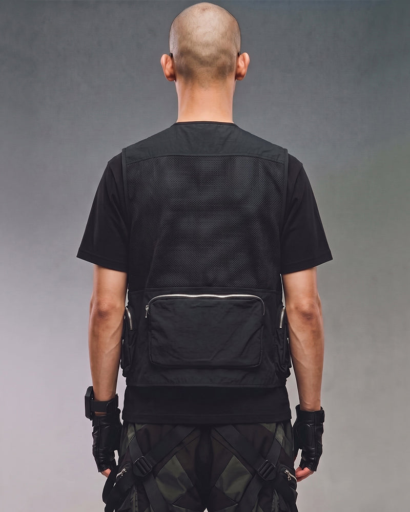 Techwear Multi-Pocket Mesh Back Tactical Vest