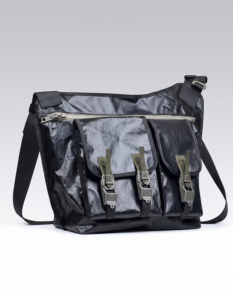 Water-Resistant Large-Capacity Techwear Messenger Bag