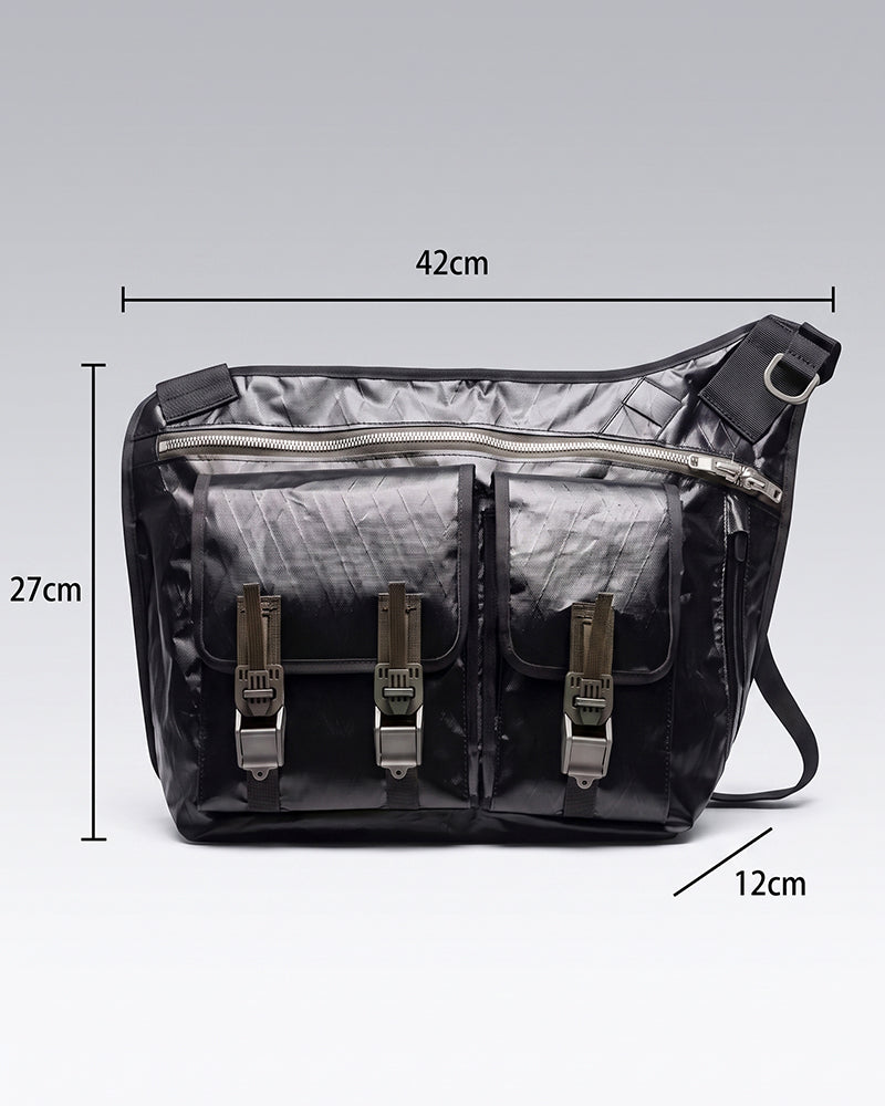 Water-Resistant Large-Capacity Techwear Messenger Bag