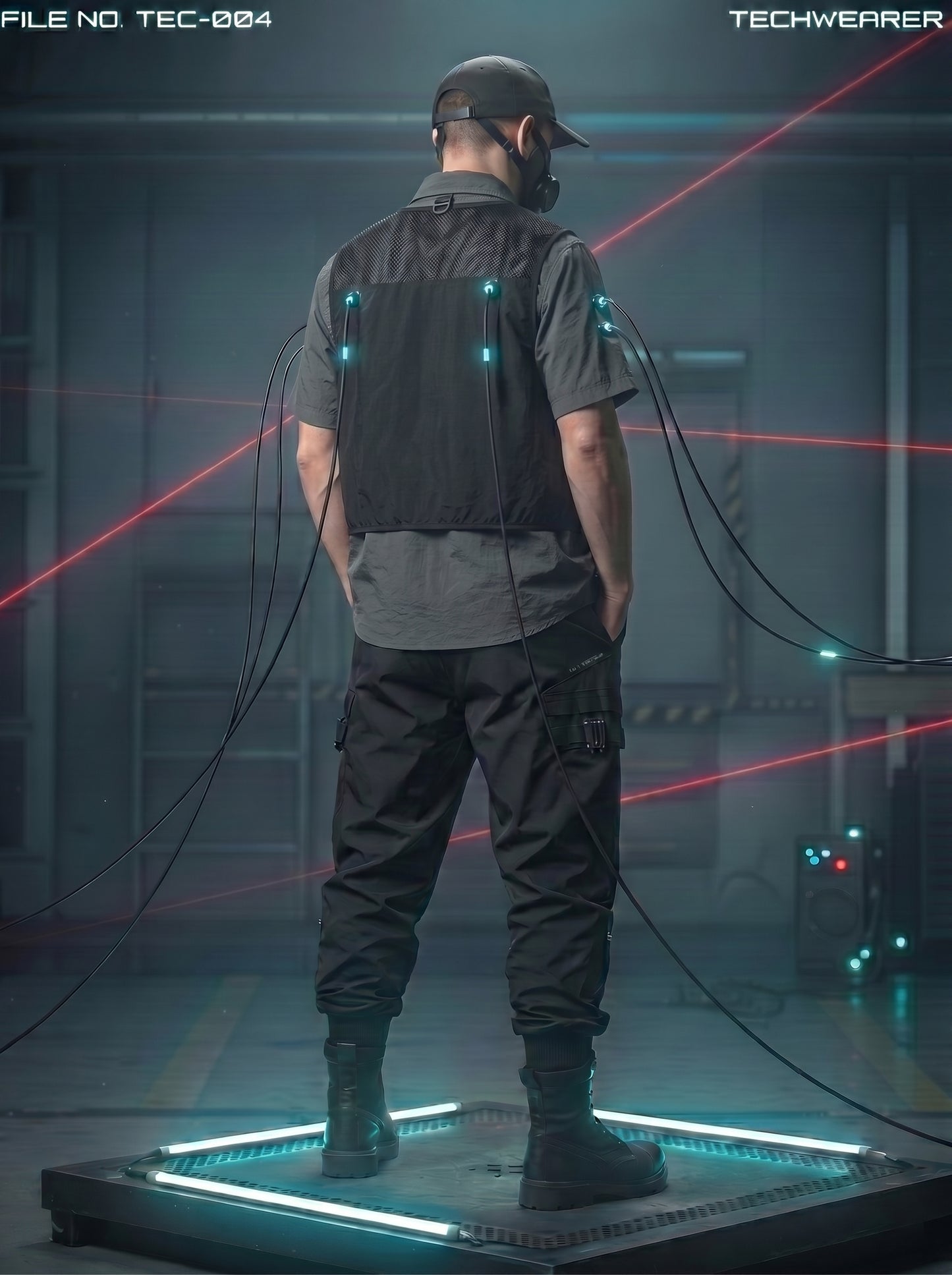 TEC-004｜Cyberpunk Tactical Techwear Set Top / Bottom