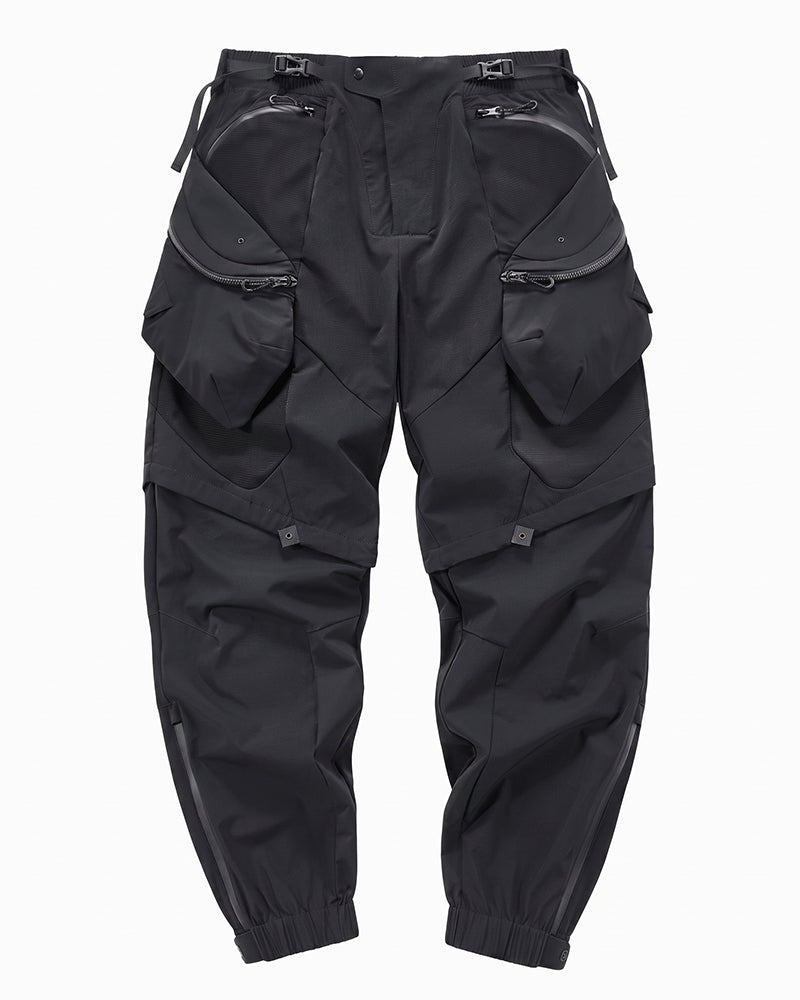 Functional Deconstructed Patchwork Zippered Cargo Pants