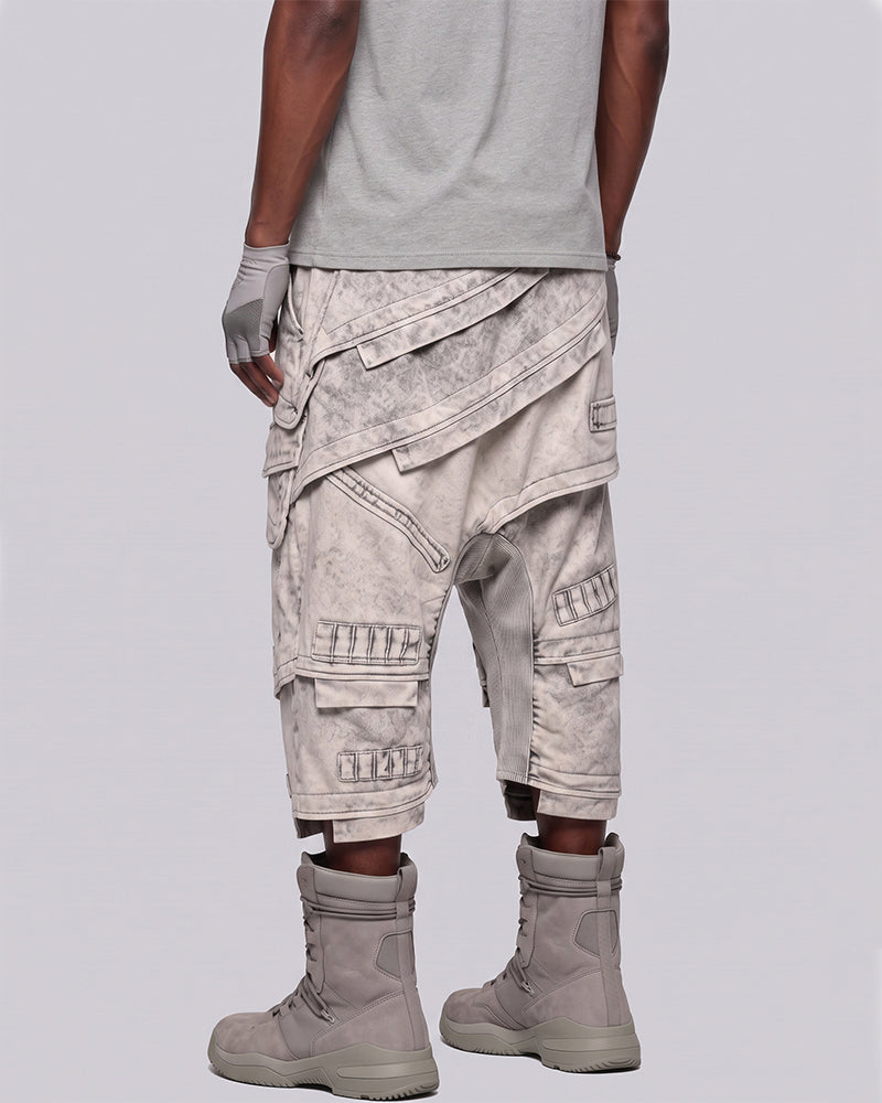 Wasteland Distressed Deconstructed Cropped Pants