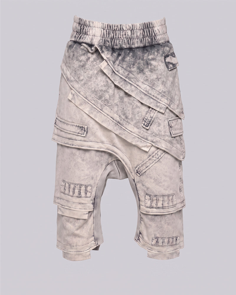 Wasteland Distressed Deconstructed Cropped Pants