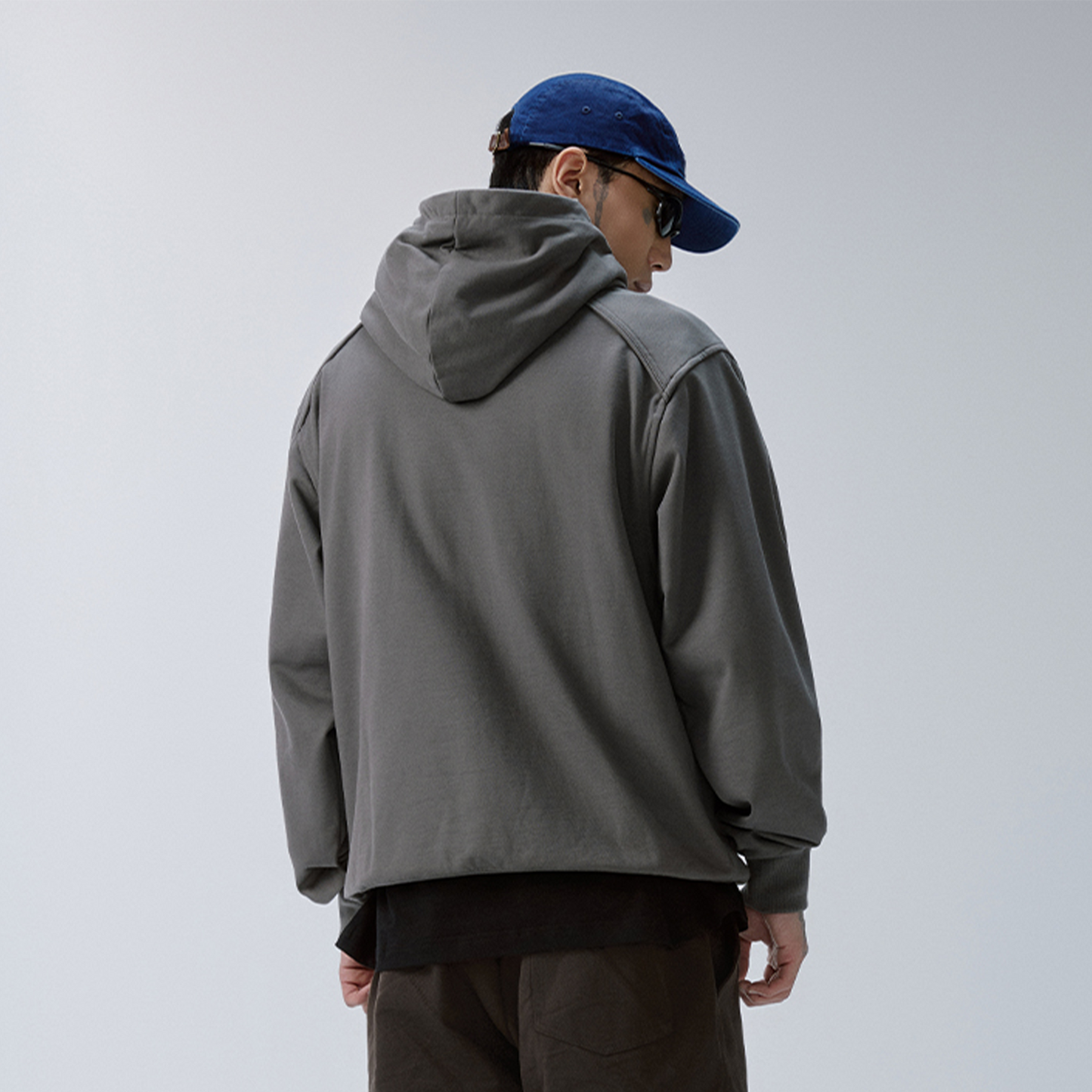 Essential Metal Badge Snap Hoodie
