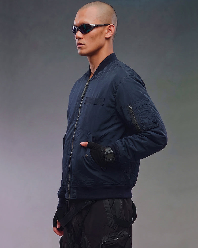 Post-Apocalyptic Washed Utility MA1 Bomber Jacket