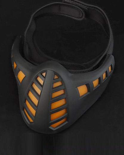 Cyberpunk Cosplay LED Scorpion Half Face Mask