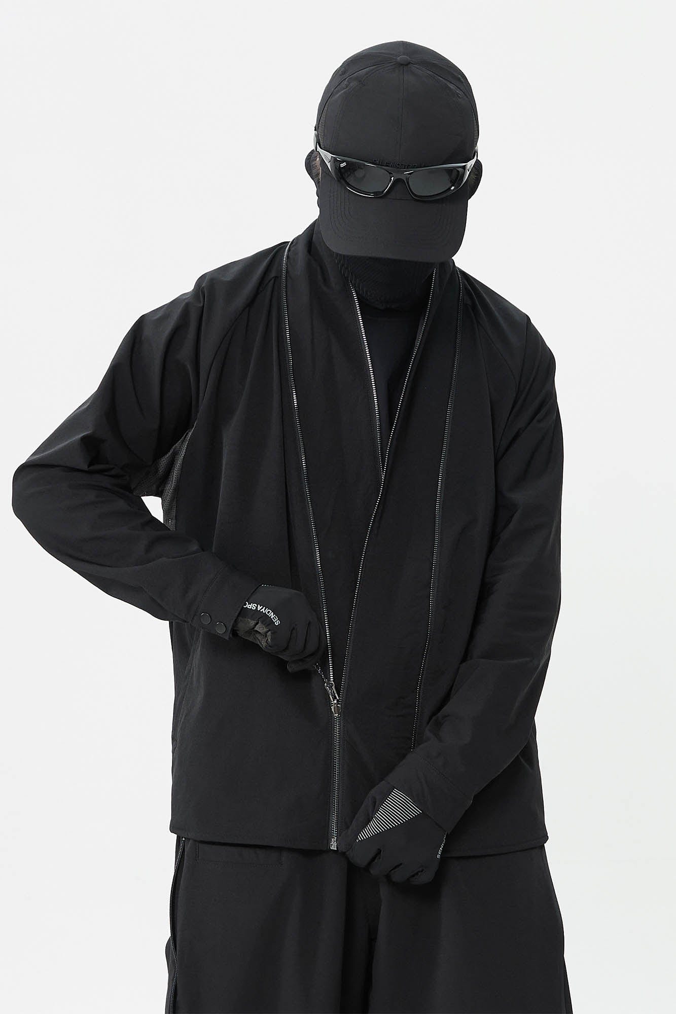 Tactical Kimono Mesh Spliced Jacket
