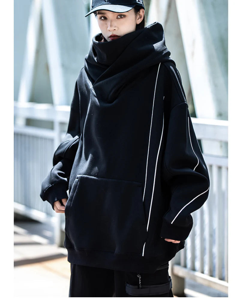 Streetwear Turtleneck Unisex Hoodie