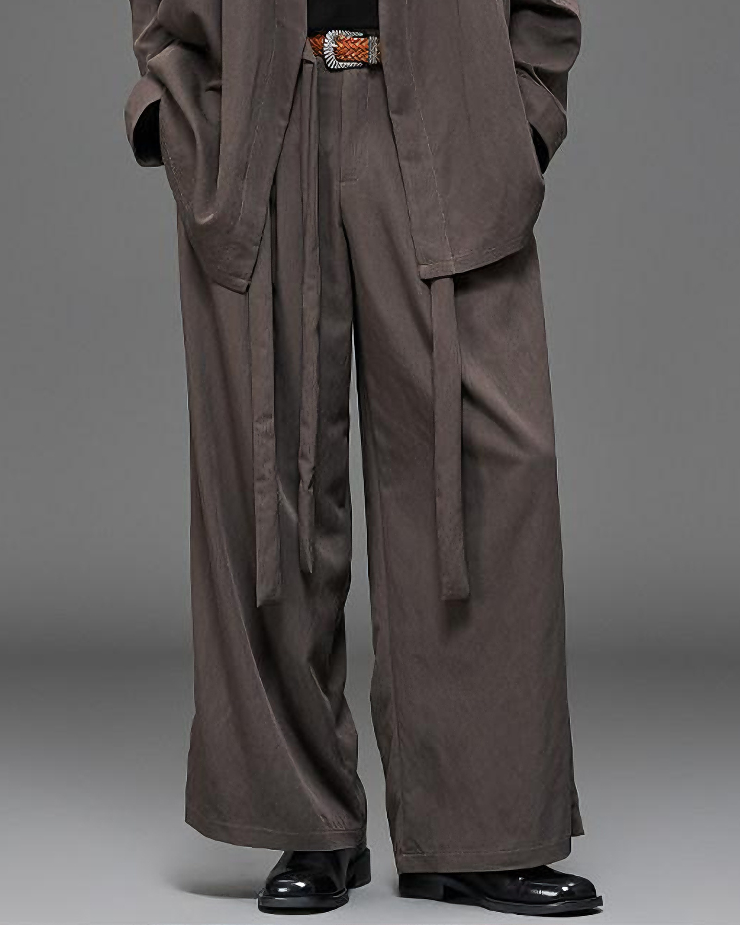 Minimalist Japanese Zen Wide-Leg Hakama Pants