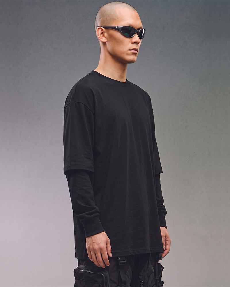 Post-Apocalyptic Double-Layer Long-Sleeve T-Shirt
