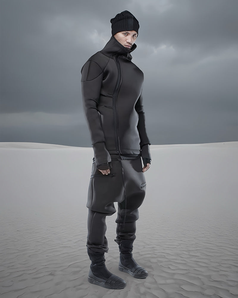 Wasteland Futuristic Asymmetric Jacket