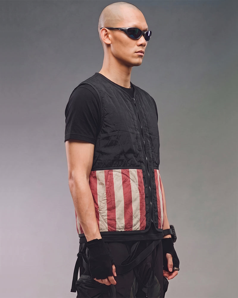 Wasteland Washed Distressed Reversible Vest