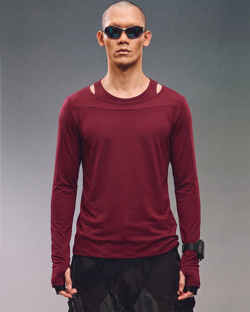 Post-Apocalyptic Wasteland Double-Collar Ninja-Sleeve T-Shirt