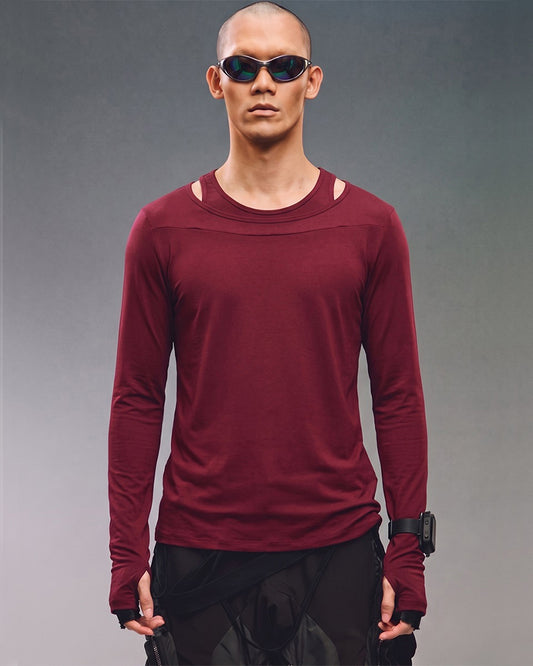 Post-Apocalyptic Wasteland Double-Collar Ninja-Sleeve T-Shirt