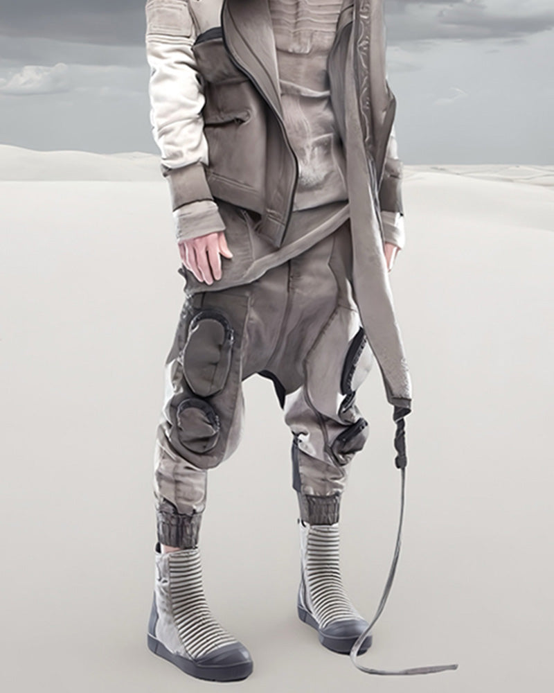 Dune Wasteland Zip-Pocket Utility Cargo Pants