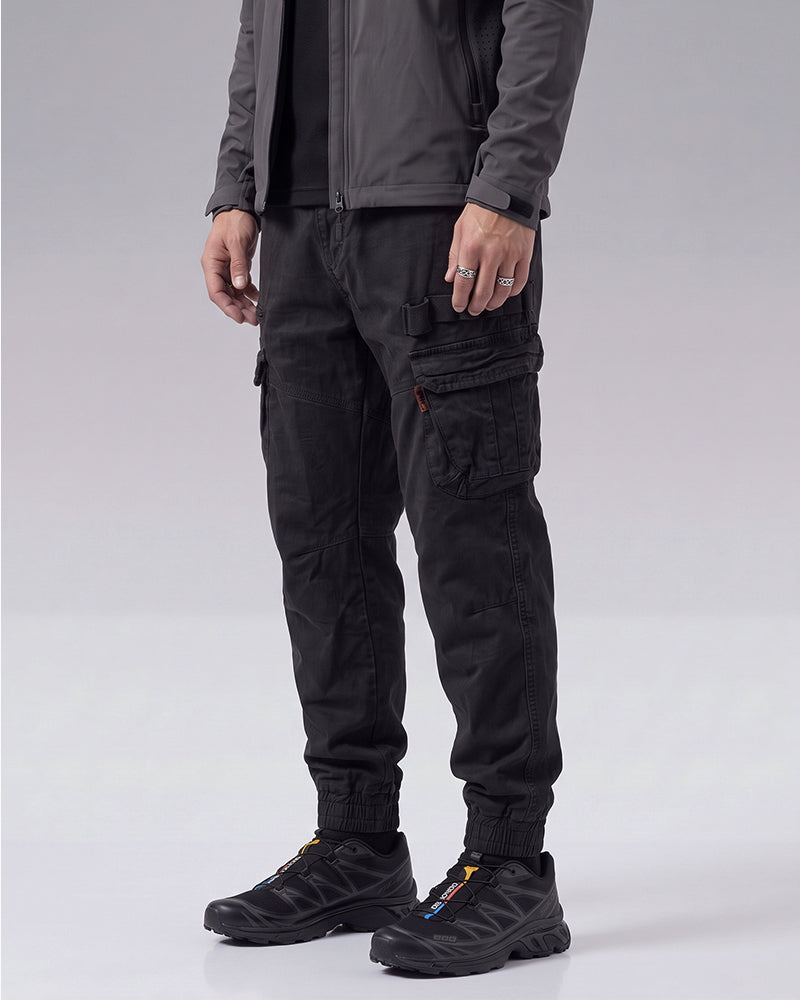 Techwear Paratrooper Cuffed Pants