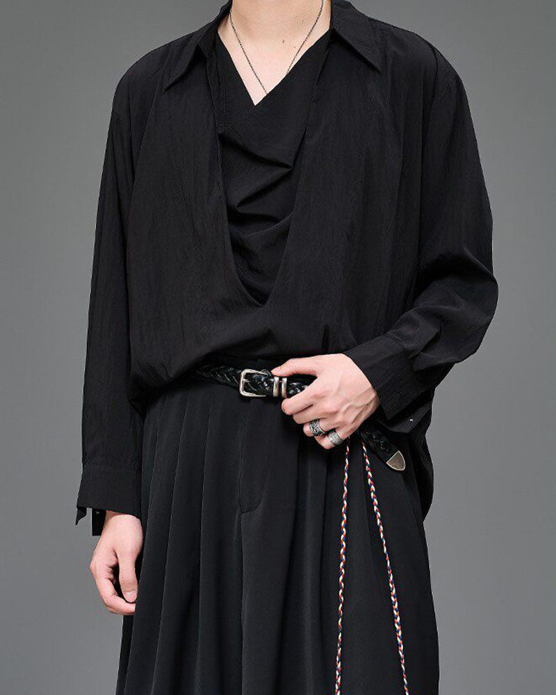 Modern Japanese Woven Leather Belt