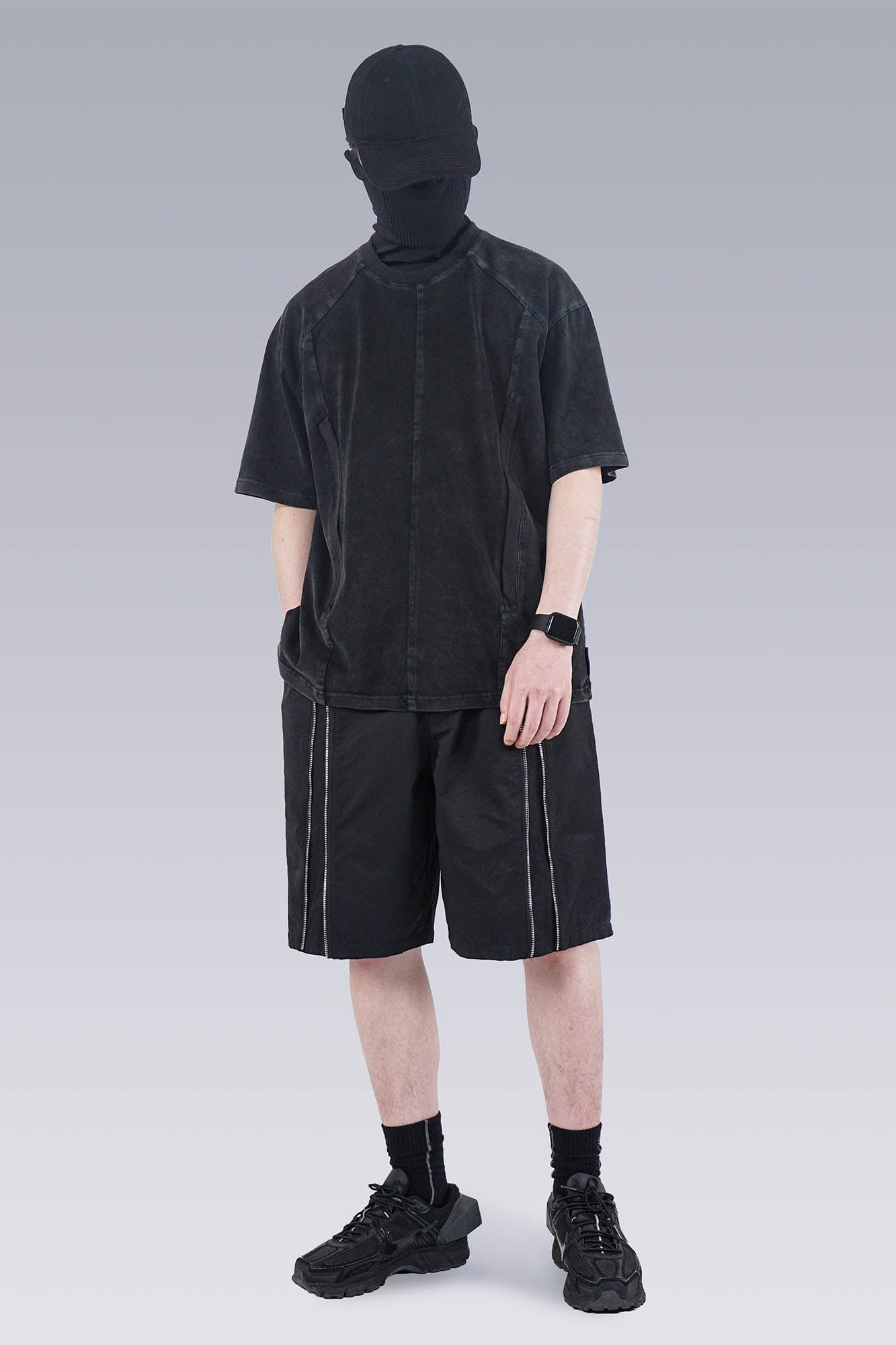 Center-Zip Utility Shorts