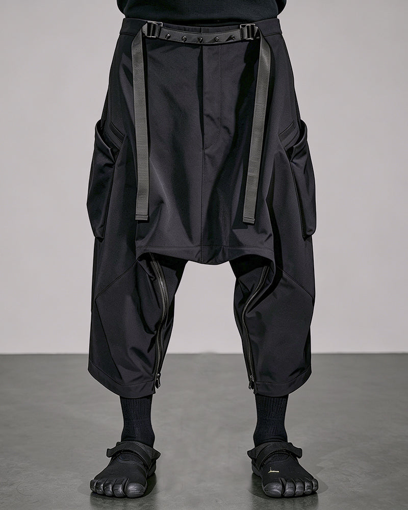 Convertible Hem Wide Leg Techwear Pants
