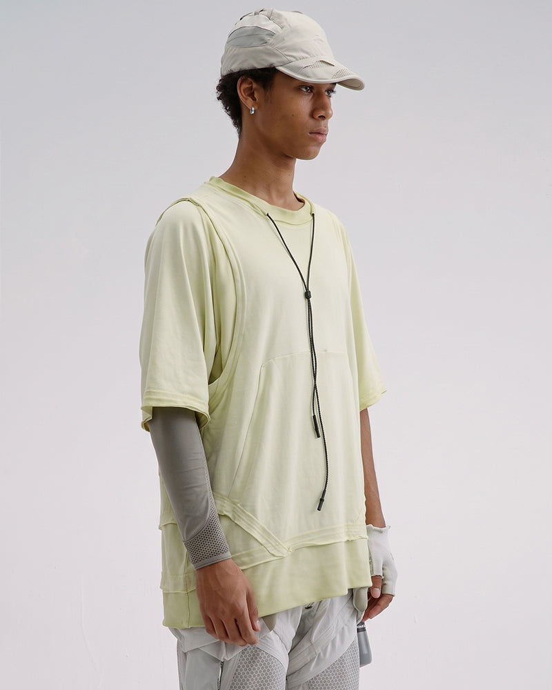 Wasteland Dirty Dye Transformable Sleeve Technical T-Shirt
