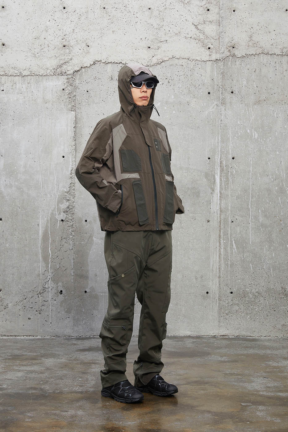 Deconstructed Waterproof Windbreaker