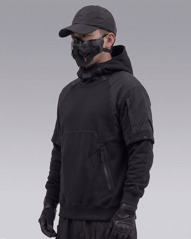 Functional Two-tone Spliced Tactical Hoodie