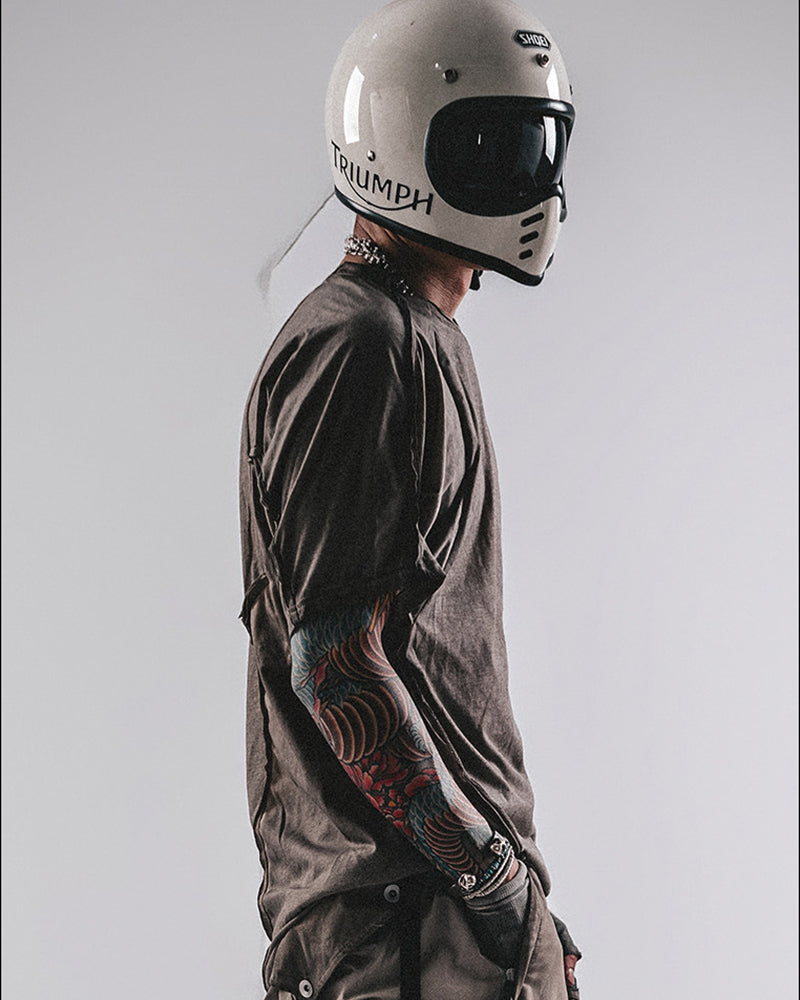 Wasteland Wear Splicing Distressed T-Shirt