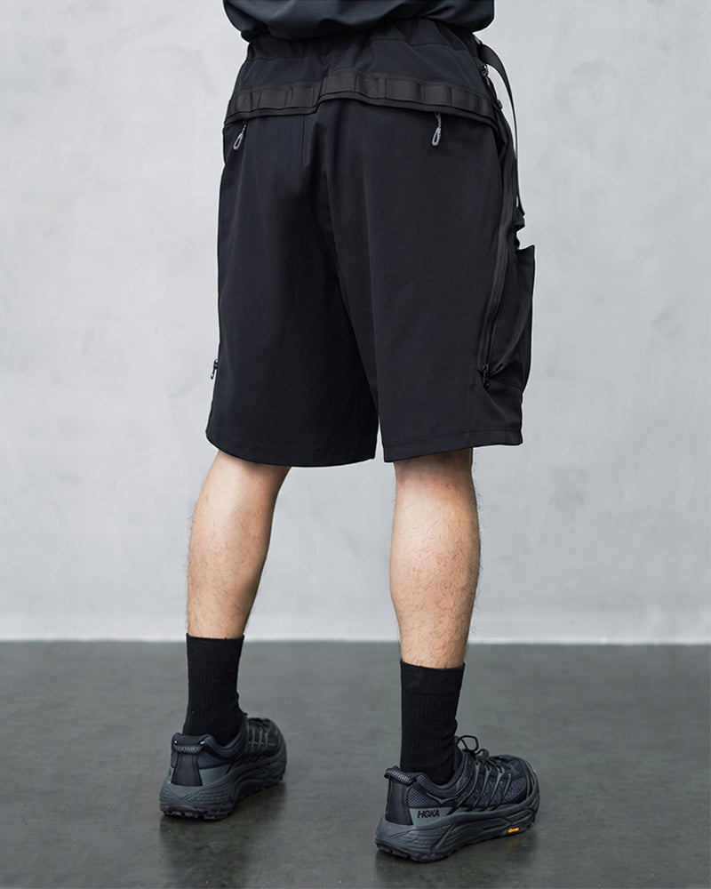 Multi-Pocket Water-Repellent Techwear Cargo Shorts