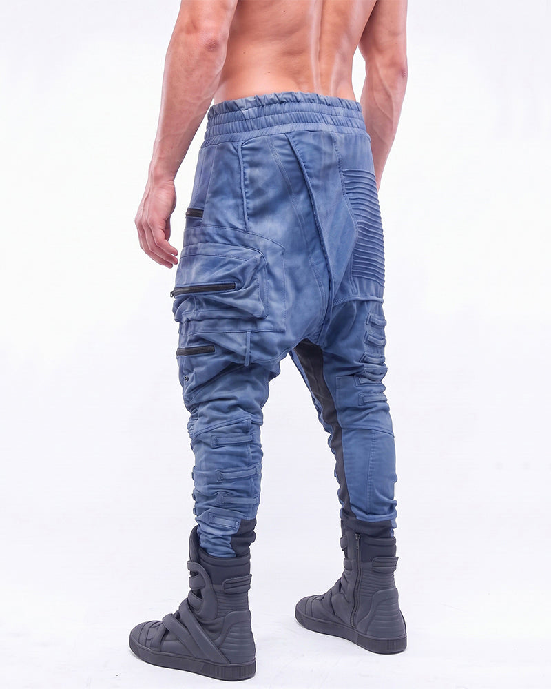 Post‑Apocalyptic Asymmetric Deconstructed Multi-Pocket Pants