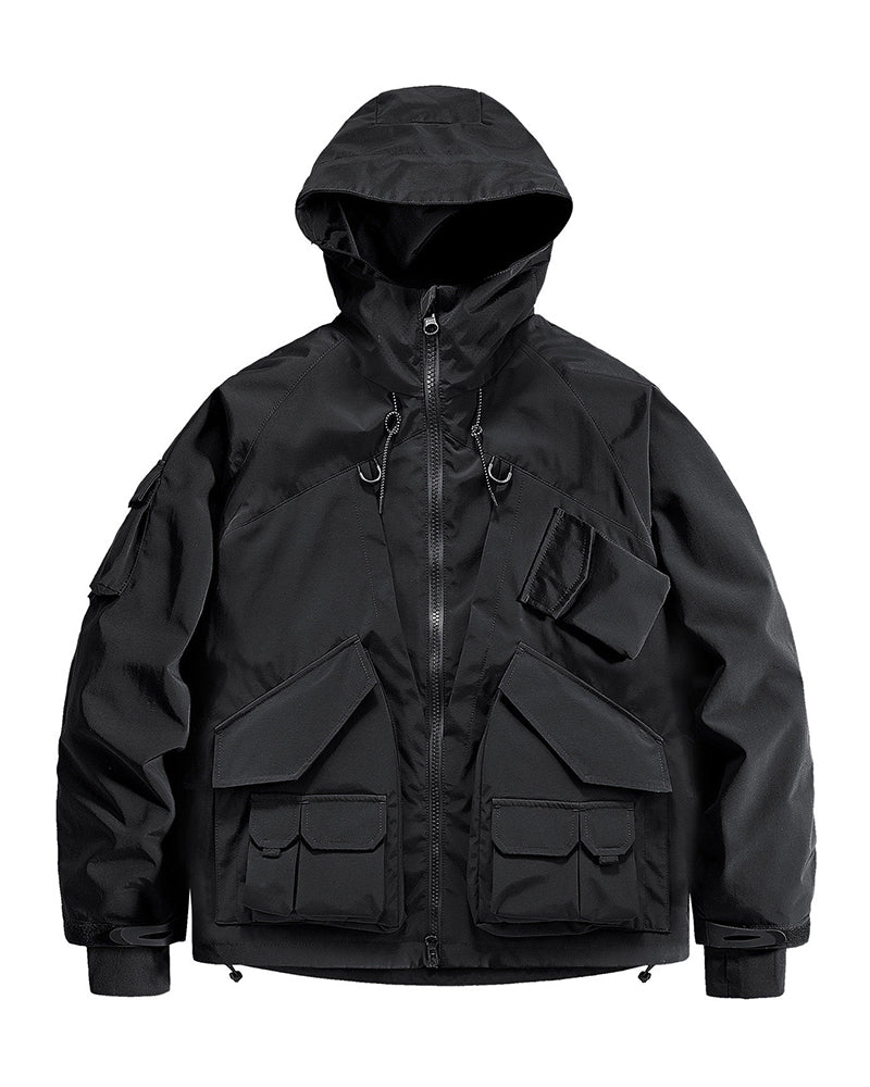 Functional Techwear Multi-pocket Hooded Jacket