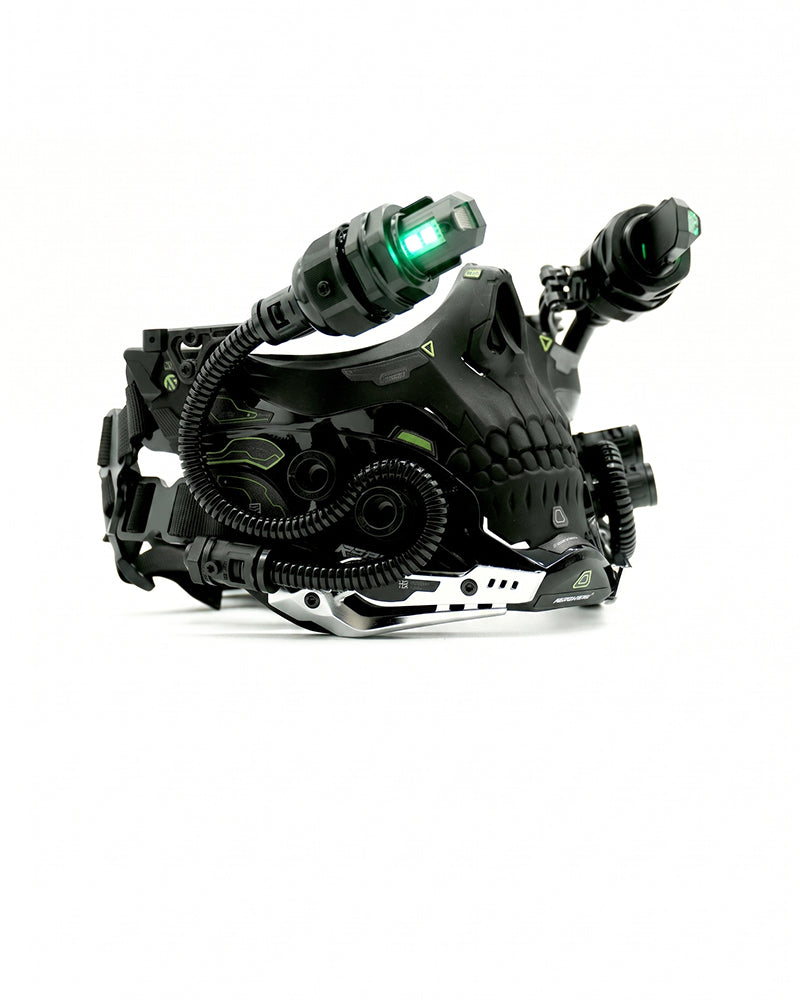Cyberpunk Skull Half Face Mask