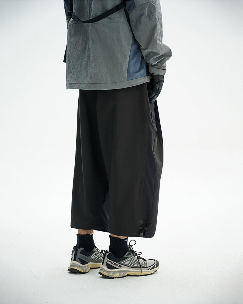 Dual-Zip Water-Repellent Lightweight Techwear Cropped Pants