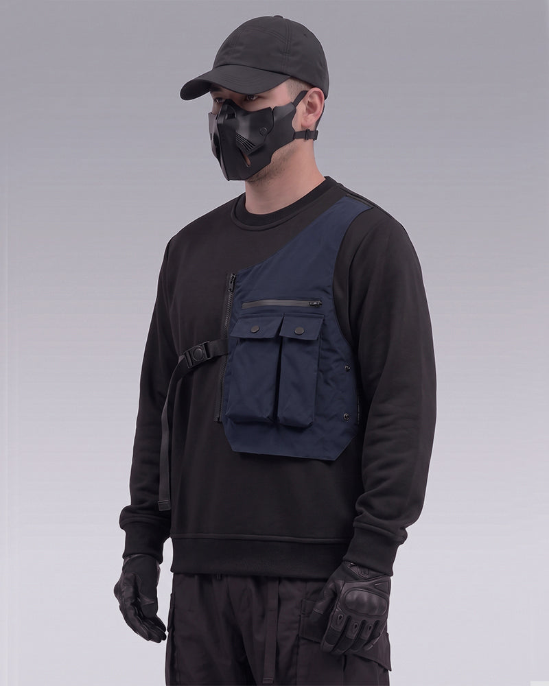Techwear Fake Two Piece Crewneck Tactical Sweatshirt