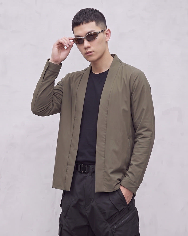 Water-Repellent Elastic Techwear Kimono Jacket