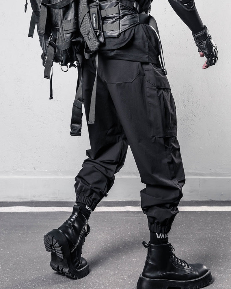 Minimalist Waist Buckle Techwear Cargo Pants