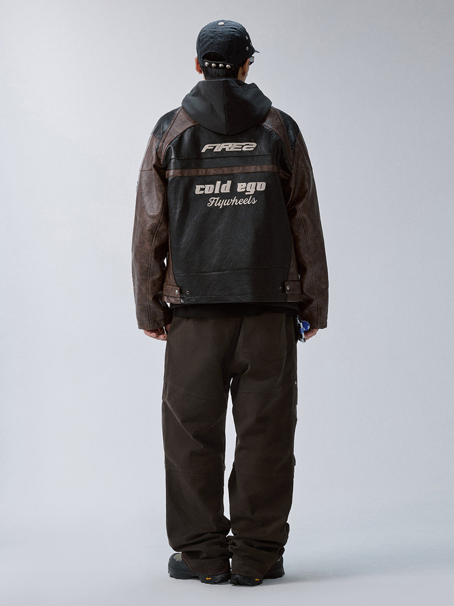 Destructured Pleated-knee Cargo Pants