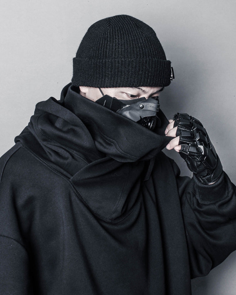 Techwear Buckle Strap Knit Beanie