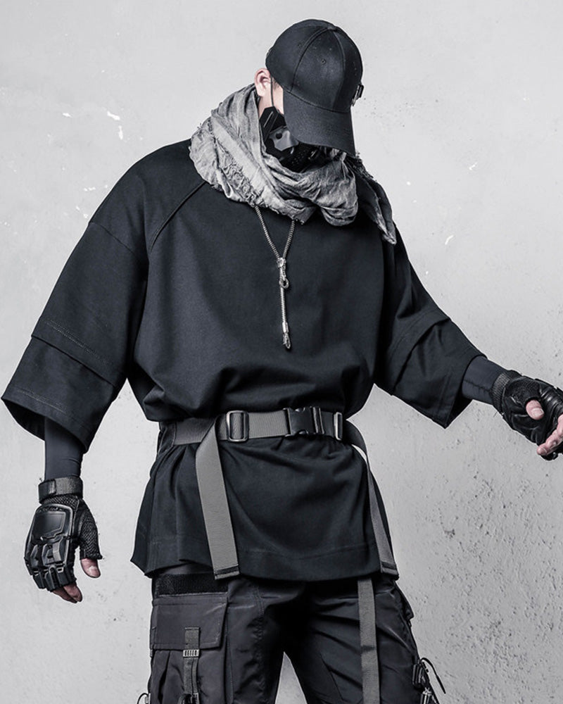 Functional Batwing Sleeve Techwear T-Shirt