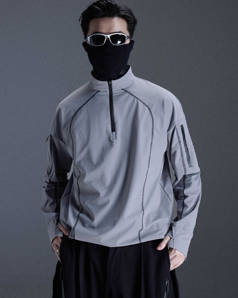 Water-Repellent Hiking Techwear Long-Sleeve Tee