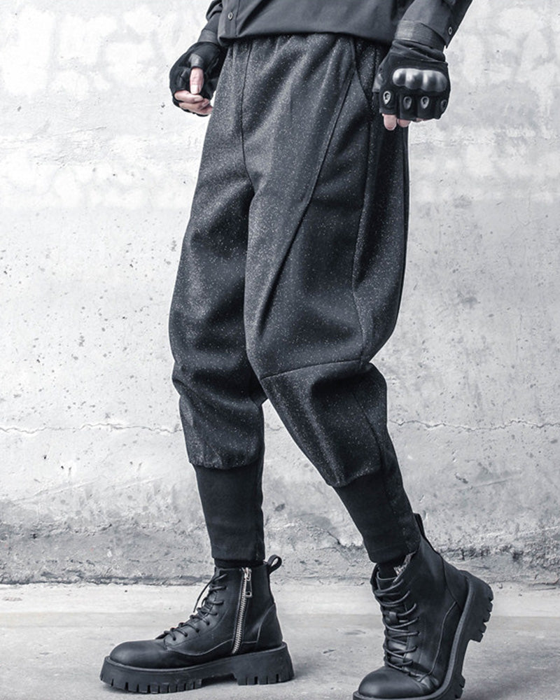 Minimalist Yohji-Style Tapered Harem Pants