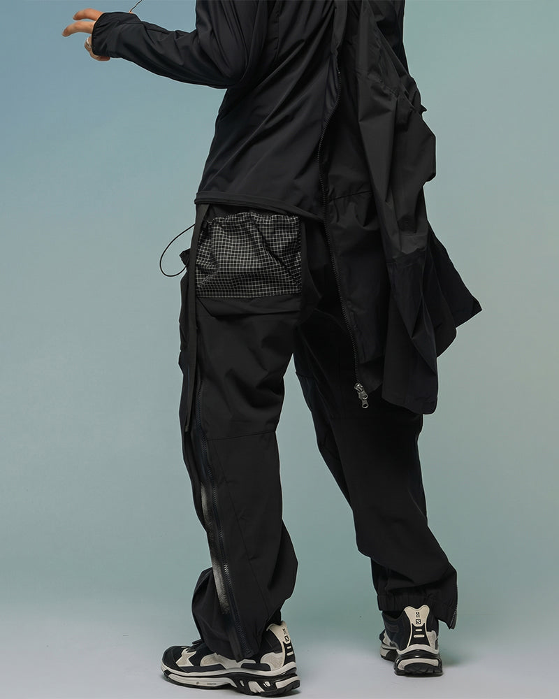 Dual-Zip Rapid-Deploy Techwear Pants