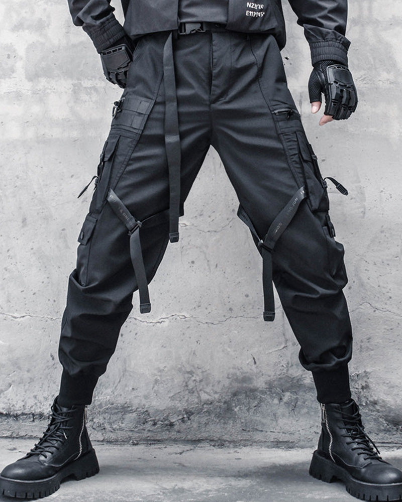 Cyberpunk Tactical Techwear Cargo Pants