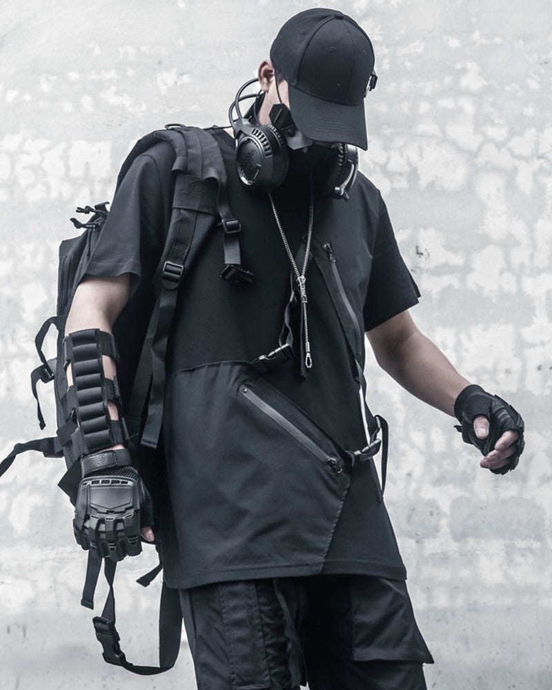 Chest Bag Black Function T-Shirt