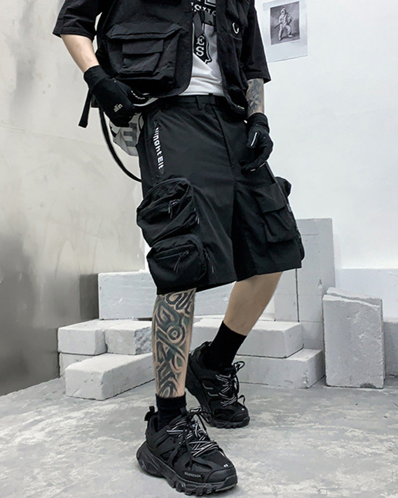 Techwear Backpack Cargo Shorts